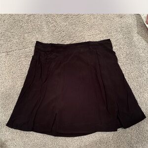 cooperative double slit black mini skirt